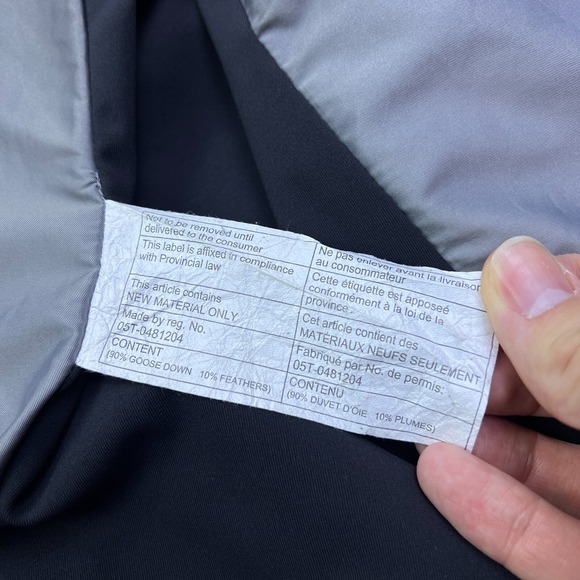 Lululemon Jacket Mens M Quilted Goose Down Blue Black Lightweight Puffer - Picture 7 of 14